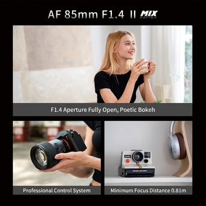 MEIKE 85mm F1.4 II MIX Große Blendenöffnung Vollformat-Porträtobjektiv Autofokus-Kameraobjektiv für Sony E Nikon Z <span class=keywords><strong>Canon</strong></span> RF Fujifilm - Product Image 2
