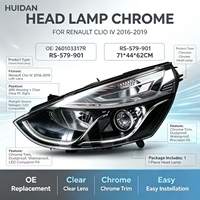 HUIDAN 71*44*62 Phare avant chromé 260103317R pour RENAULT CLIO IV 2016-2019