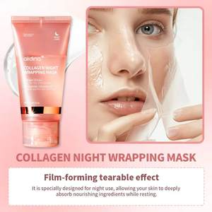 มาส์กหน้าแบบลอกออก สูตรส่วนตัว สำหรับขายส่ง ผลิตในเกาหลี ช่วยปลอบประโลมผิว ด้วยคาเฟอีน เปปไทด์ ช่วยเติมความชุ่มชื้นอย่างล้ำลึก คอลลาเจน มาส์กแบบพอกหน้ากลางคืน - Product Image 6