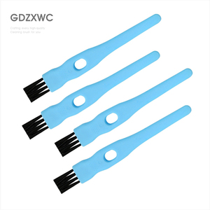 Brosse de nettoyage 2-en-1 à manche bleu et poils noirs pour cuisine, petit <span class=keywords><strong>produit</strong></span> qui nettoie les ordinateurs portables - Product Image 2