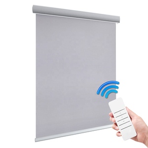 Persianas Enrollables Motorizadas Personalizadas con Control Remoto Eléctrico Zigbee Tuya Google, Opacas, Resistentes al Viento, para Ventana, Día <span class=keywords><strong>y</strong></span> <span class=keywords><strong>Noche</strong></span> - Product Image 1