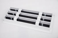 Grille d'aération carrée en aluminium pour diffuseur d'air à fente linéaire