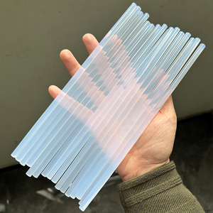 Vente directe d'usine, bâtonnets de <span class=keywords><strong>colle</strong></span> thermofusible en silicone blanc translucide de 7 mm et 11 mm pour pistolet à <span class=keywords><strong>colle</strong></span> - Product Image 1
