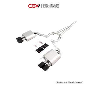 Peredam Suara Knalpot Murai dengan Ujung Quad Hitam untuk Ford Mustang 2.3T Gaya GT500 - Product Image 2