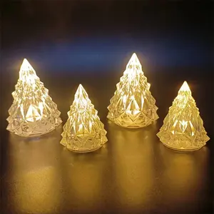 Piramide di cristallo vista notturna creativa astronomia 3D luce notturna luminosa 7 luci cambianti di colore con base a LED, decorazioni per la casa