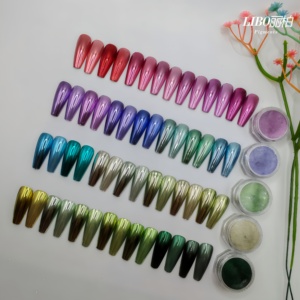 LIBO Mirror Chrome Effect Silver Gold Color Loose Chrome Magic Mirror Nail Art Pigment Powder - Product Image 4