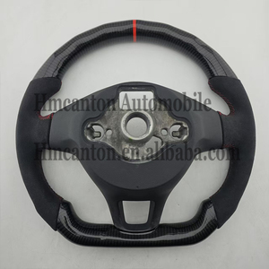 Volante de Alcantara y Carbono de Calidad para Volkswagen R-line Passat Golf Jetta Tiguan Polo Bora Arteon 2010-2025 - Product Image 5