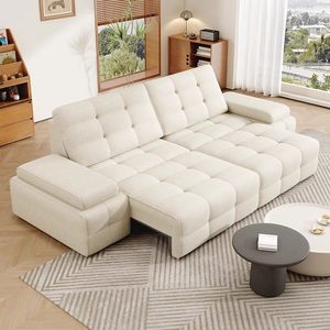 Ghế <span class=keywords><strong>sofa</strong></span> giường vải khung gỗ điều khiển từ xa chức năng điện Zero Wall, căn hộ lớn phòng khách Lawrence mới năm <span class=keywords><strong>2026</strong></span>, chất liệu Chenille - Product Image 4