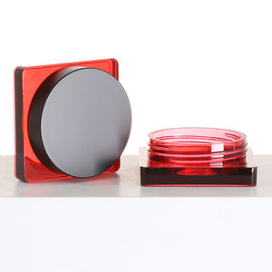 Pot de crème haut en acrylique 5g carré vide Gel Pote Cosmtico Biodegradvel - Product Image 3