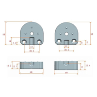 Boucle rotative fixe en plastique pour fixation de pédale de propulsion, pièces de rechange, accessoires de kayak