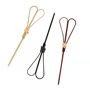 Palillos de bambú tipo tijera, 100 unidades por paquete, para decoración de pasteles de frutas, uso en bares y KTV - Product Image 3