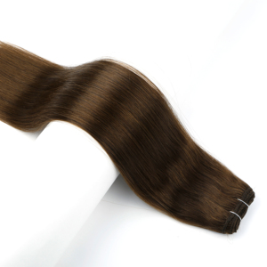 Extensions de cheveux humains Genius Weft pour professionnels de salon, double trame, extrémités épaisses, 100% Remy Silk Flat Weft, extensions sans couture - Product Image 2
