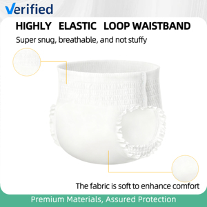 Pannolini usa e getta professionali Weasun con protezioni 3D contro le perdite, superficie asciutta, assorbimento notturno, protezione notturna, personalizzabili con logo, morbidi. - Product Image 3