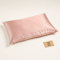 Taie d'oreiller en soie de mûrier avec fermeture éclair latérale dissimulée, tissage satiné, multicolore, vente en gros, logo personnalisé, OEM ODM, fournitures de literie