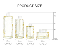 Bouteille en verre personnalisée pour fond de teint avec impression sérigraphique, design unique, pompe pulvérisatrice, cadeau cosmétique, prix de gros