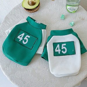 Ropa para mascotas, chaleco deportivo para perros y gatos, talla 45, verde, con cremallera y forro polar, cómodo para todas las estaciones - Product Image 1
