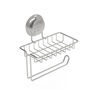 Porte-<span class=keywords><strong>papier</strong></span> hygiénique polyvalent, <span class=keywords><strong>ventouse</strong></span> porte-rouleau de <span class=keywords><strong>papier</strong></span> <span class=keywords><strong>toilette</strong></span> avec étagère de rangement - Product Image 3