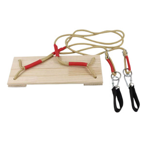 Solid Wood Swing 80kg Capacity Adjustable Indoor Outdoor <b>Hanging</b> <b>Chair</b> For Children And Adults Rustic Design - Product Image 5