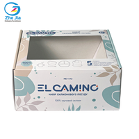 Boîte d'expédition personnalisée avec fenêtre, boîte cadeau en carton ondulé pour présentation, emballage électronique pour écouteurs et étuis de téléphone