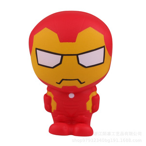 Iron Man <b>Squishy</b> Toy EVA Portable Stress Relief Gift For Kids 5-7 Years Unisex - Product Image 5