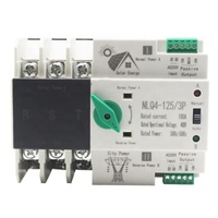 Mejor interruptor de transferencia automática (ATS) de doble potencia ininterrumpida 2P 3P 4P AC 220V 63A 100A 125A para energía solar fotovoltaica