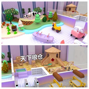 Équipement de terrain de jeu intérieur multifonctionnel, parc d'attractions intérieur souple pour enfants et parc de <span class=keywords><strong>trampoline</strong></span> avec une visibilité et une durabilité élevées - Product Image 3