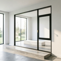 Fenêtres à battants horizontaux à double vitrage certifiées CE en aluminium pour projets de rénovation résidentielle ; Design postmoderne