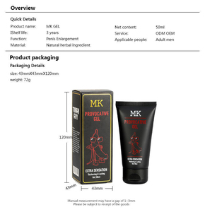 Gel de Masaje Masculino Extra Sensación, Gel Engrosador y de Larga Duración 50ml, Extracto de Plantas Herbales, Producto de Bienestar para Adultos - Product Image 5