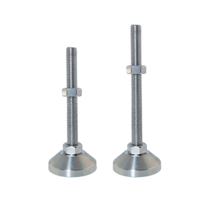 Pieds de nivellement réglables en acier inoxydable sur mesure M10/12/16/20, patins en caoutchouc pour nivellement de machines, niveleurs de pieds de meubles - Product Image 4