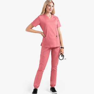 Women's Medical Scrub <b>Set</b> Two Piece Moisture Wicking Hospital Uniforms For Nurses <b>Doctors</b> Pet Caregiver Work Clothes - Product Image 4