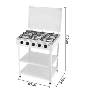 <span class=keywords><strong>Estufa</strong></span> <span class=keywords><strong>de</strong></span> Gas para Cocina RAF R.8513 2025, Precio <span class=keywords><strong>de</strong></span> Fábrica, Alta Calidad, Calor Uniforme, <span class=keywords><strong>Bajo</strong></span> <span class=keywords><strong>Consumo</strong></span>, 5 Hornillas - Product Image 2