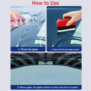 Cepillo Limpiador de Película de Grasa para Automóviles, Esponja <span class=keywords><strong>Universal</strong></span> para Limpiar Parabrisas y Vidrios de Coche, Elimina la Suciedad, Herramienta de Limpieza de Vidrios - Product Image 5