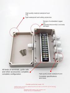 Haute qualité IP66 ABS étanche boîte de jonction 1 entrée 2 sorties bricolage extérieur répartiteur électrique équipement de Distribution d'alimentation fil - Product Image 3