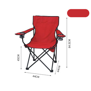 Chaise pliante en métal confortable avec accoudoirs, vente en gros d'usine, mobilier d'extérieur portable pour le camping, la pêche et les pique-niques - Product Image 3
