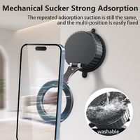 Support de téléphone magnétique universel pour voiture, rotation à 360 degrés, hauteur réglable, support magnétique puissant pour écran, tableau de bord