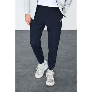 Chándal para hombre gris-marino texturizado de corte estándar con bordado - 85248 - Gris/azul marino - Product Image 3