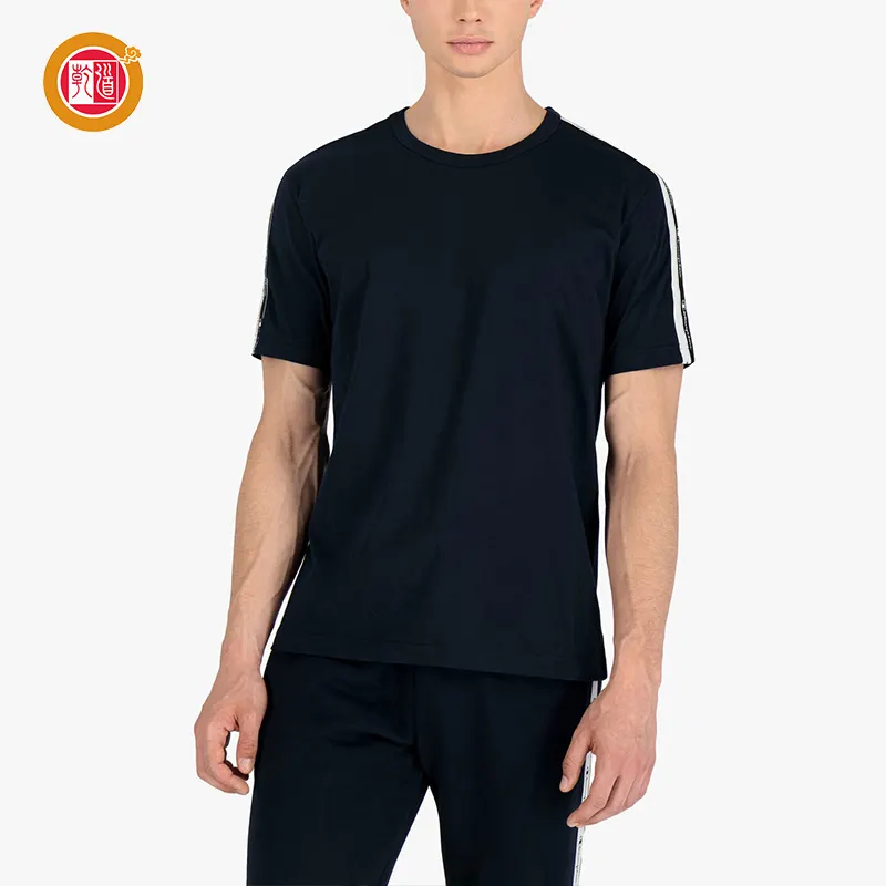 Hoge Kwaliteit Groothandel Shirts Custom Logo Afdrukken Tape Insert 100% Katoen Plus Size Mannen T-shirt
