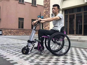 Wiswing — moto électrique Q6 pour <span class=keywords><strong>fauteuil</strong></span> <span class=keywords><strong>roulant</strong></span>, conduite intelligente avec <span class=keywords><strong>moteur</strong></span> sans balais, remorque Q6 - Product Image 3