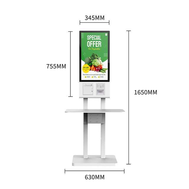 Supermarket Multi Touch Screen Payment Machine Terminal Kiosk Automated Pos Cashier Self Checkout Kiosk