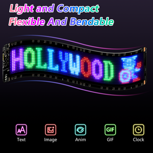Aplicación personalizable texto LED matriz Panel Flexible parabrisas signo para coches autobuses camiones programable para ascensor CENTRO COMERCIAL - Product Image 4