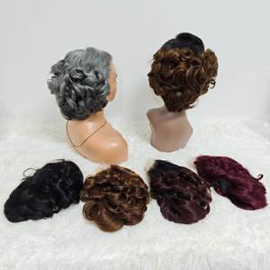 Promotion Letsfly 29$ Perruque frontale 5x5, Bob court à ondulations lâches, Lace Front ondulée 200g, Cheveux humains style bouclé œuf 10 pouces - Product Image 5