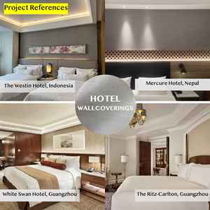 15121-126 özelleştirilmiş açık gri bej alev geciktirici küf geçirmez doku Modern duvar kağıdı duvar kaplaması - Product Image 4