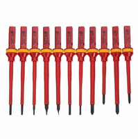 Ensemble d'outils 13 pièces tête Vde isolant électricien isolé acier au chrome vanadium tournevis isolé kit d'outils d'électricien