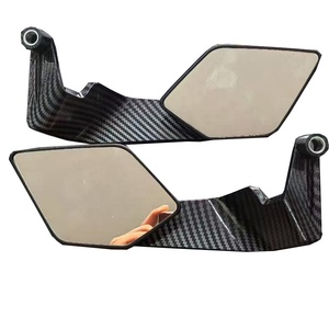 Gương chiếu hậu xe máy thể thao đa năng màu đen cánh cố định - Product Image 1