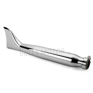 Retro de cola de pescado de escape cromo para Harley-Davidson/coche/helicóptero/corcho/Cafe Racer de motorrad auspuff - Product Image 4