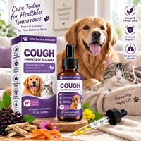 Gouttes Respiratoires Liquides OEM ODM pour Chiens et Chats – Complément de Soutien pour la Toux, la Gorge et la Respiration
