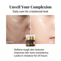 Crème pour le visage de qualité supérieure à l'or 24 carats, hydratante en profondeur, anti-âge, raffermissante, peptides, acide hyaluronique, éclaircissante