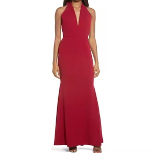 Robe d'été 2025 sexy à décolleté plongeant, robe de luxe à taille fine, dos nu, longue et élégante pour femme - Product Image 1