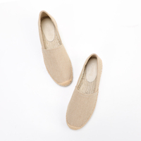 Espadrilles classiques en toile pour hommes, chaussures décontractées à enfiler, semelle en caoutchouc, légères et confortables, mocassins d'été, directement de l'usine
