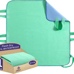Coussin réutilisable imperméable et lavable pour personnes âgées, alitées, transfert, repositionnement, incontinence, protection du matelas - Product Image 3